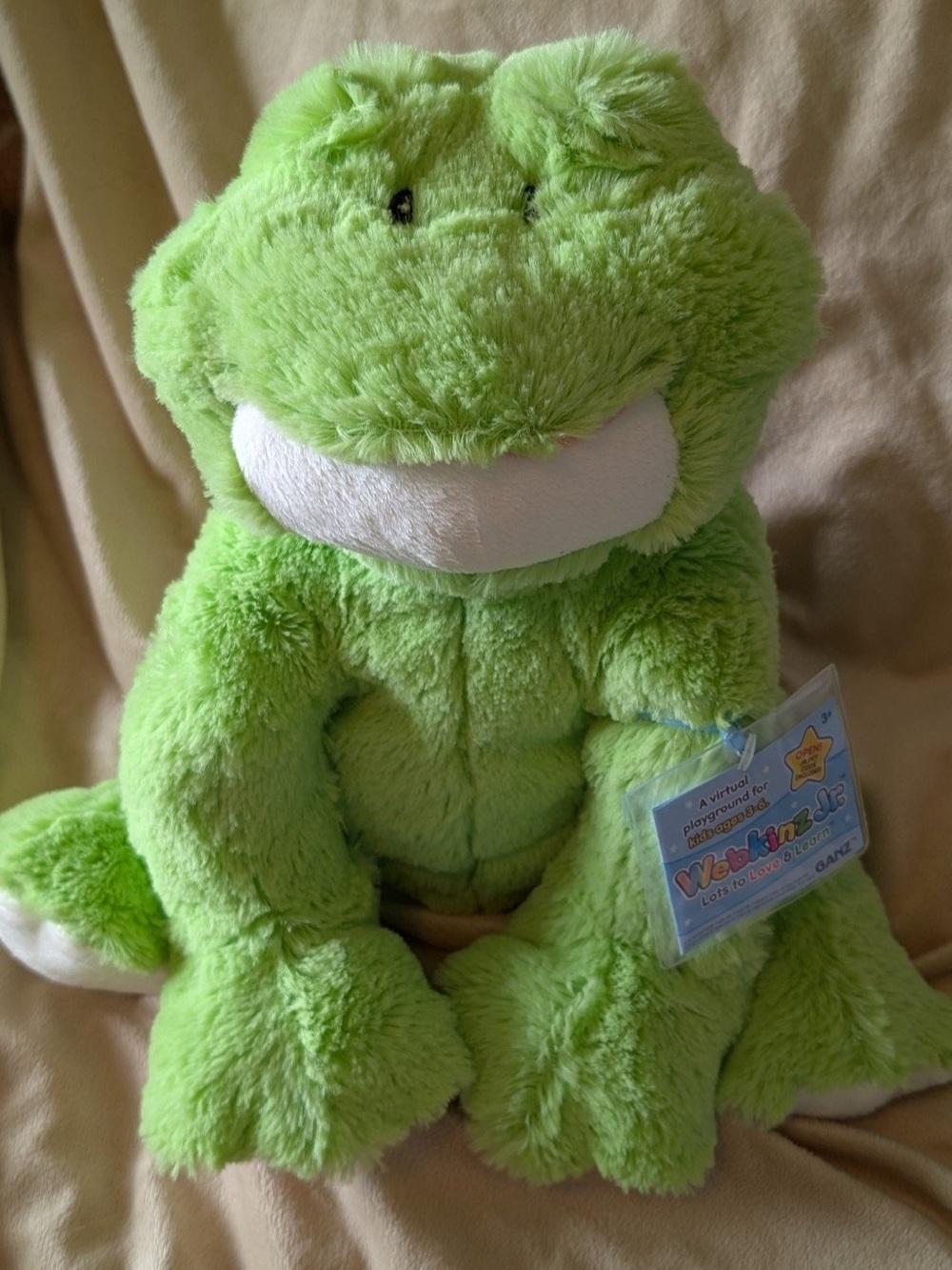 NWT Ganz Webkinz Jr Frog with Code